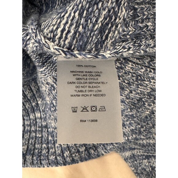 Margaret O'Leary Womens Size Small Kimbra Cotton Gray Cotton Turtleneck Pullover - Picture 4 of 8